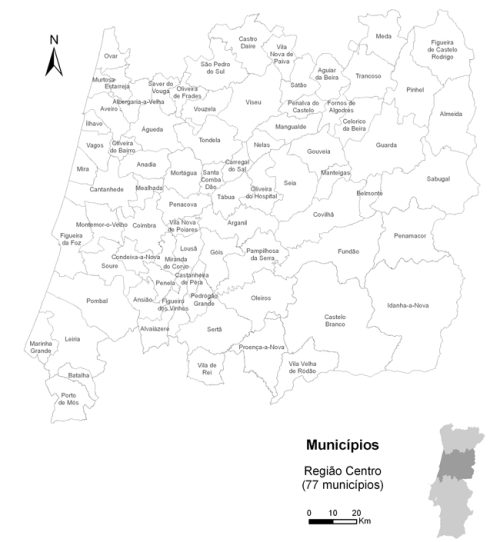 Mapas da Região Centro – ccdrc